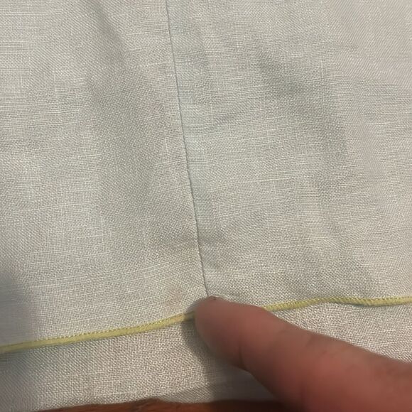 Soft Surroundings Blue 100% Linen Top Minimalist Boho Lagenlook Coastal Beach - Picture 8 of 10